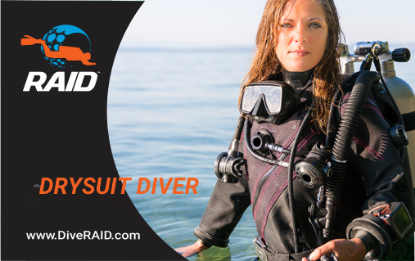 RAID Drysuit diver